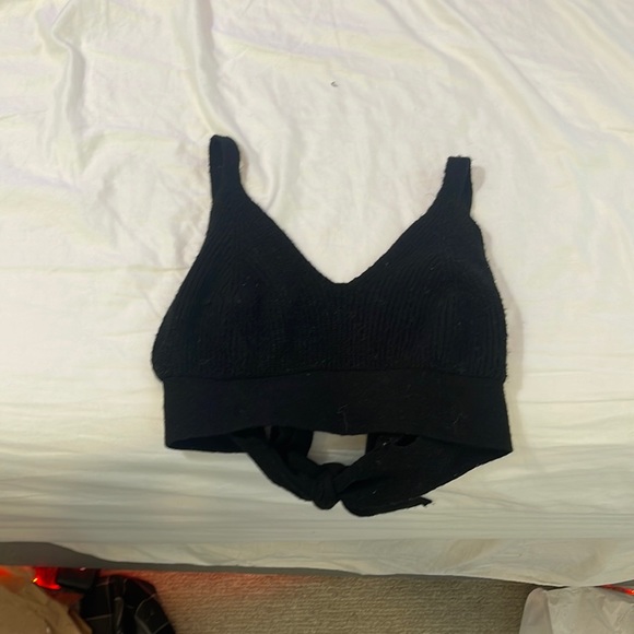 Soft Black Crop Top - Picture 1 of 1